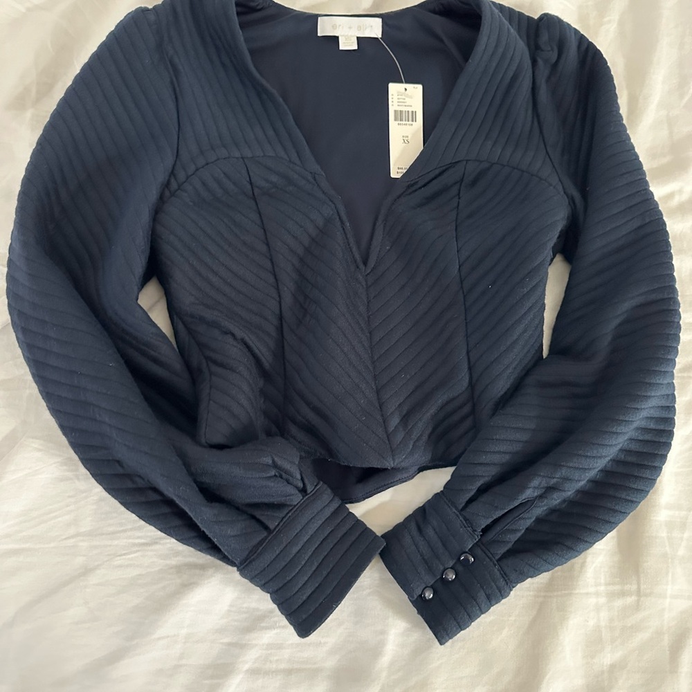 Anthropologie eri + Ali crop top XS NWT